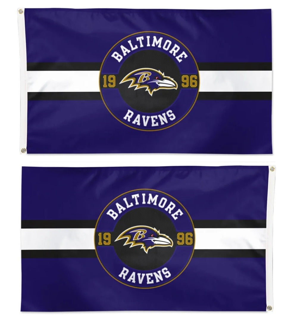 Baltimore Ravens Applique Flag 2 Sided heartlandflags