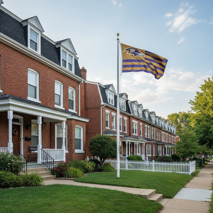Baltimore Ravens Flag 3x5 Americana Patriotic Stripes heartlandflags
