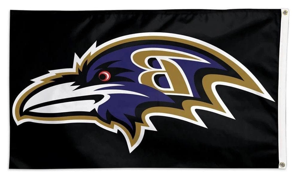 Baltimore Ravens Flag 3x5 Black heartlandflags