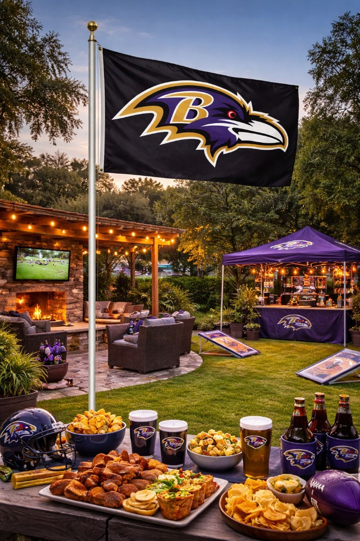 Baltimore Ravens Flag 3x5 Black heartlandflags