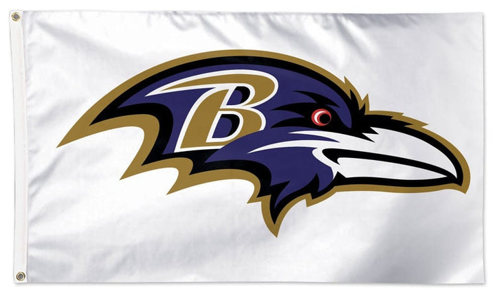 Baltimore Ravens Flag 3x5 White heartlandflags