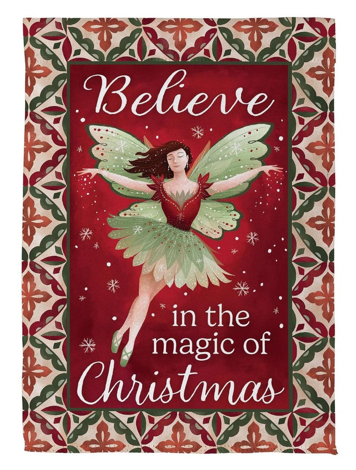 Believe Fairy 2 Sided Christmas Banner heartlandflags