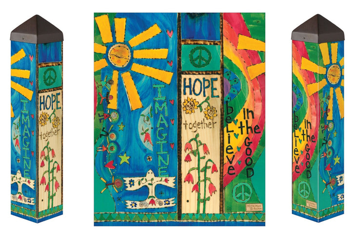 Believe In The Good Art Pole 20 Inch heartlandflags