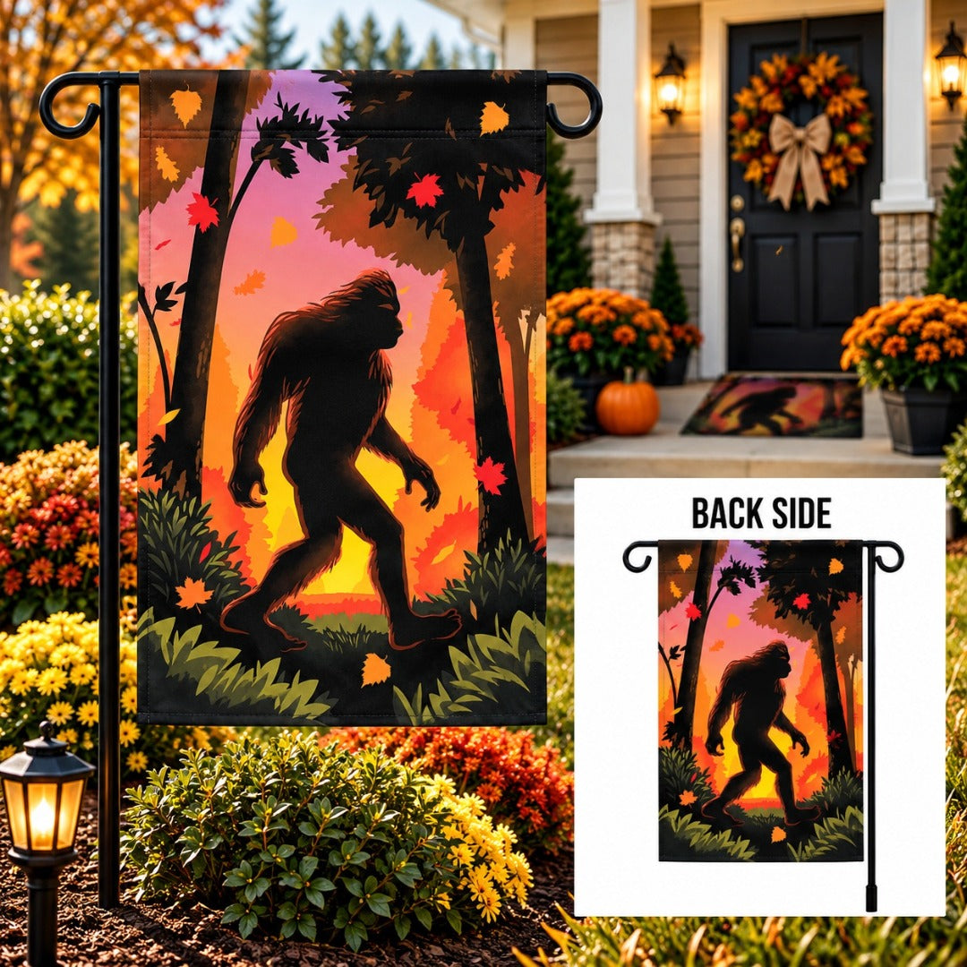 Bigfoot 2 Sided Fall Garden Flag heartlandflags