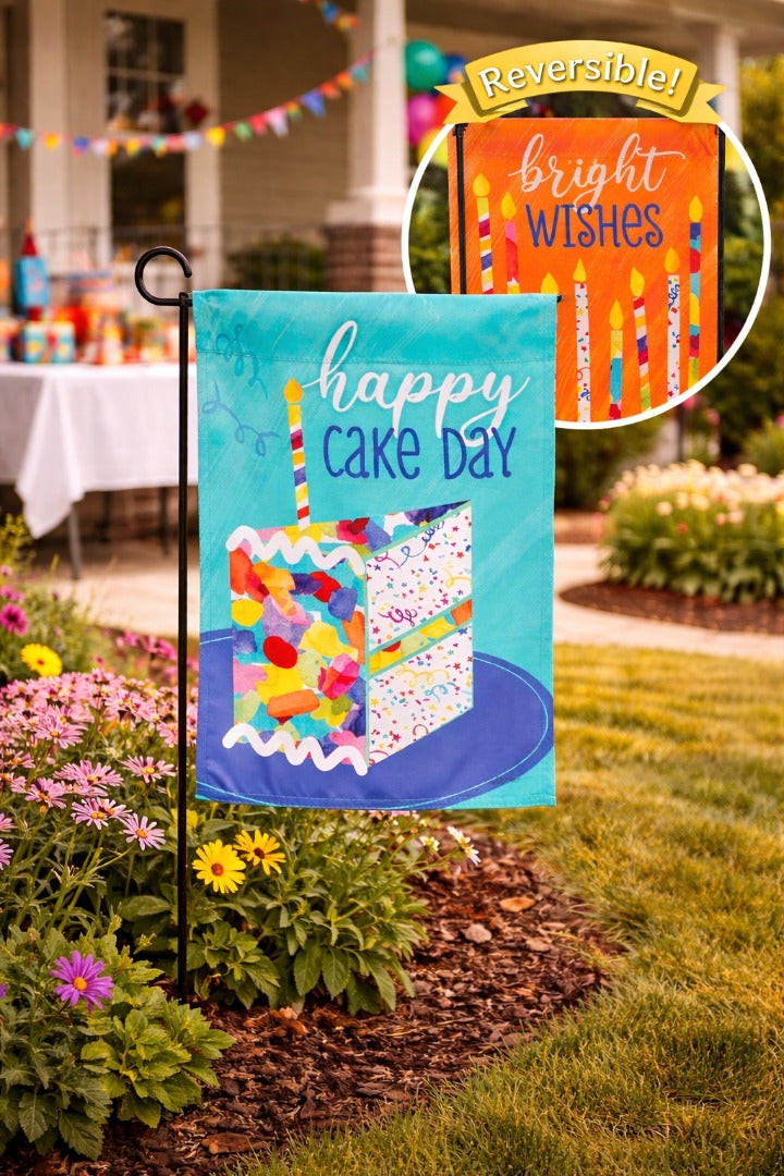 Birthday Party 2 Sided Reversible Garden Flag heartlandflags
