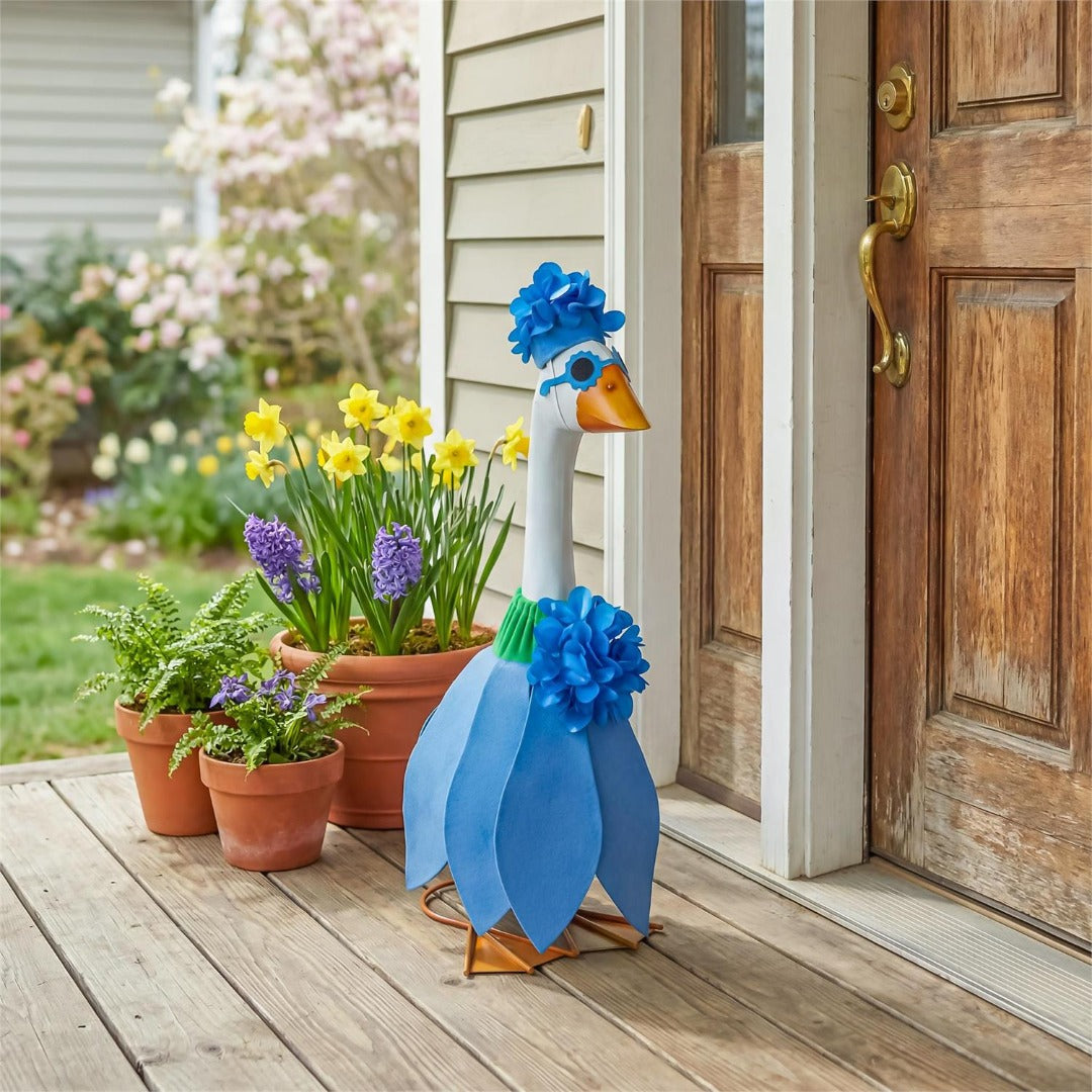 Blue Hydrangea Outfit for Giddy the Goose heartlandflags