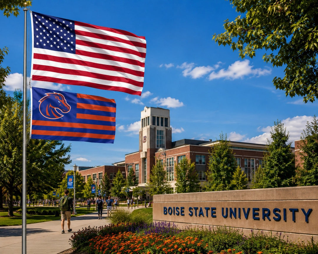 Boise State Broncos Flag 3x5 Americana Stars Stripes heartlandflags