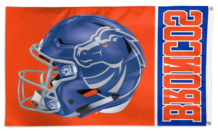 Boise State Broncos Flag 3x5 Helmet Logo heartlandflags