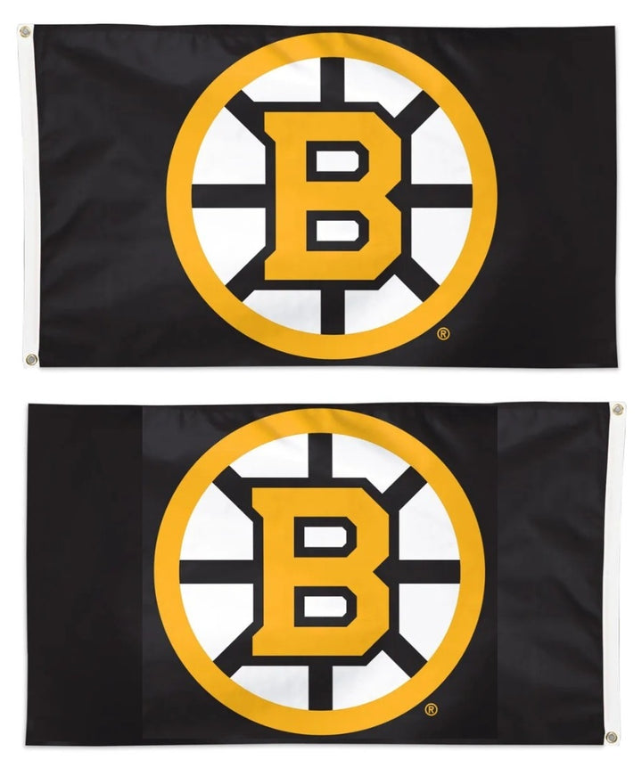 Boston Bruins 2 Sided Black 3x5 Flag