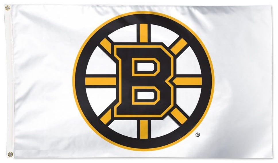 Boston Bruins Flag 3x5 White heartlandflags