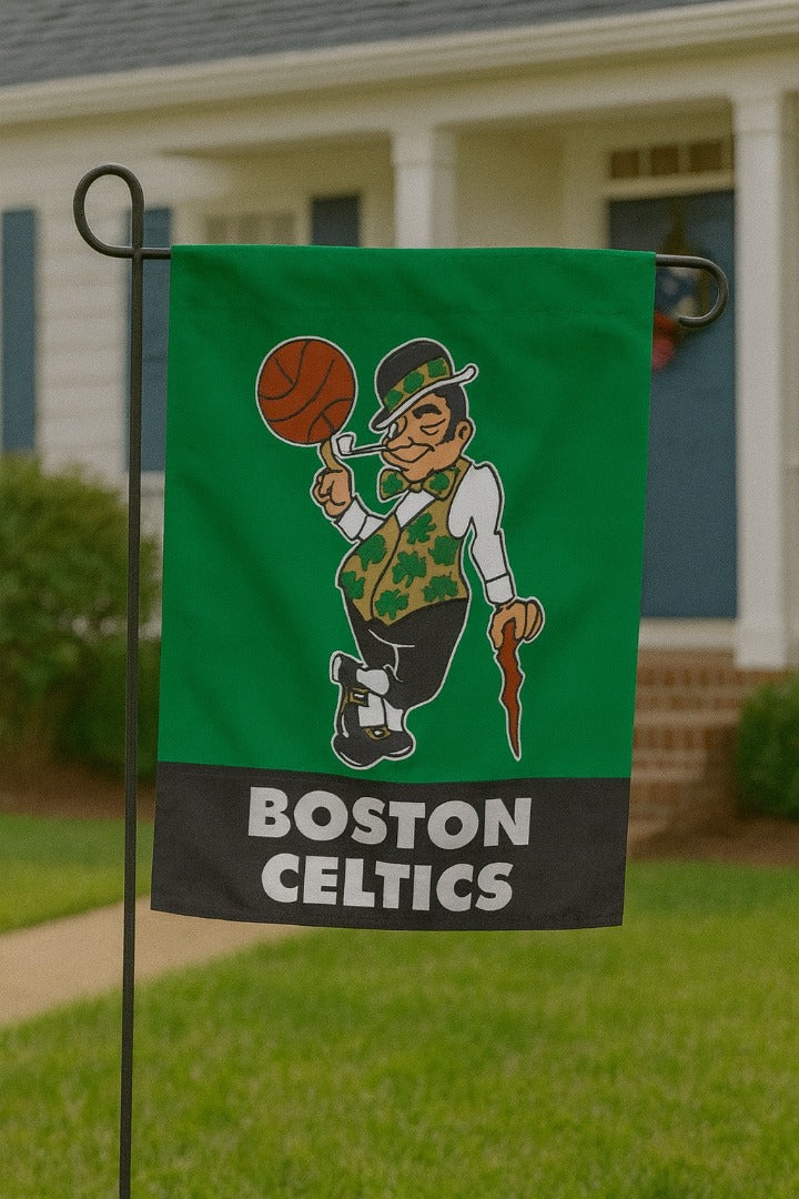 Boston Celtics 2 Sided Embroidered Garden Flag heartlandflags