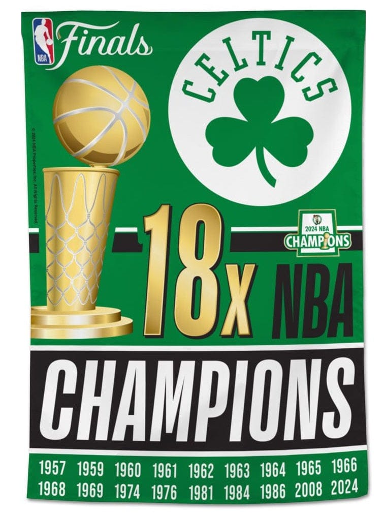 Boston Celtics Banner 18x NBA Champions heartlandflags