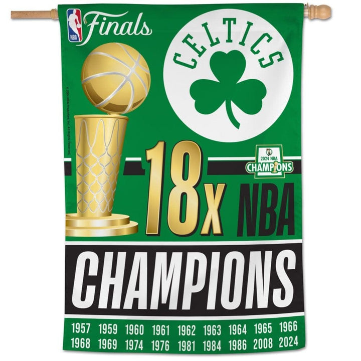 Boston Celtics Banner 18x NBA Champions heartlandflags