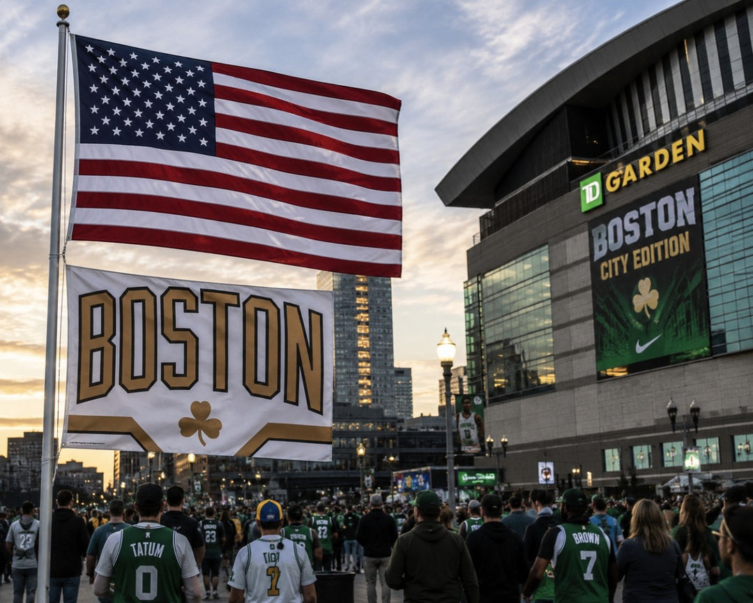Boston Celtics City Edition 3x5 Flag heartlandflags