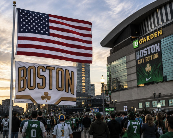 Boston Celtics City Edition 3x5 Flag heartlandflags