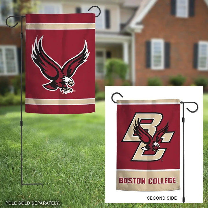 Boston College Garden Flag 2 Sided Logo heartlandflags