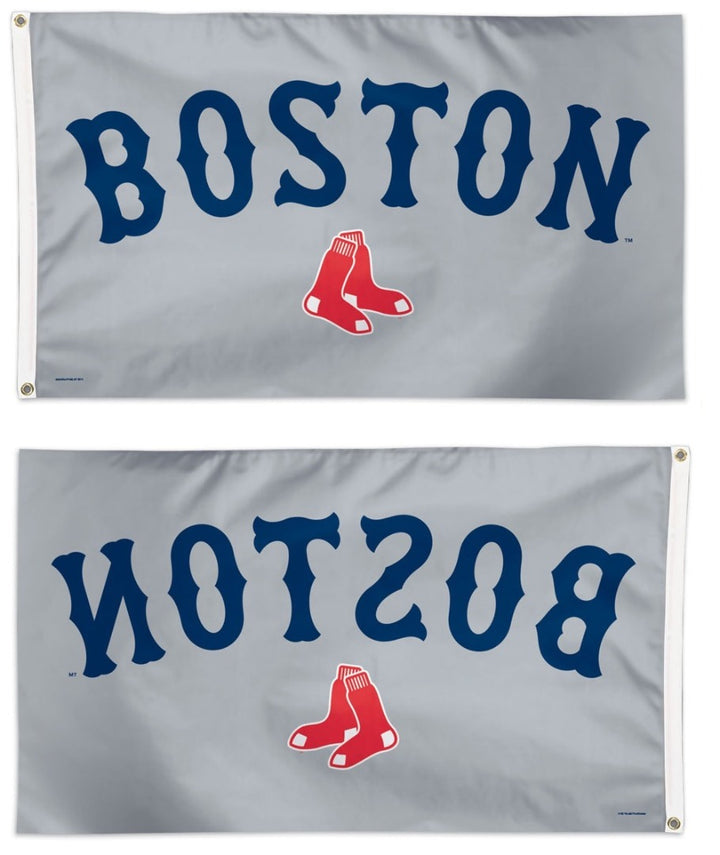 Boston Red Sox Flag 3x5 Grey heartlandflags