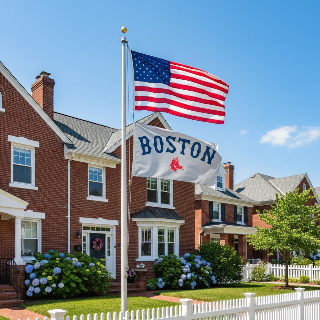 Boston Red Sox Flag 3x5 Grey heartlandflags