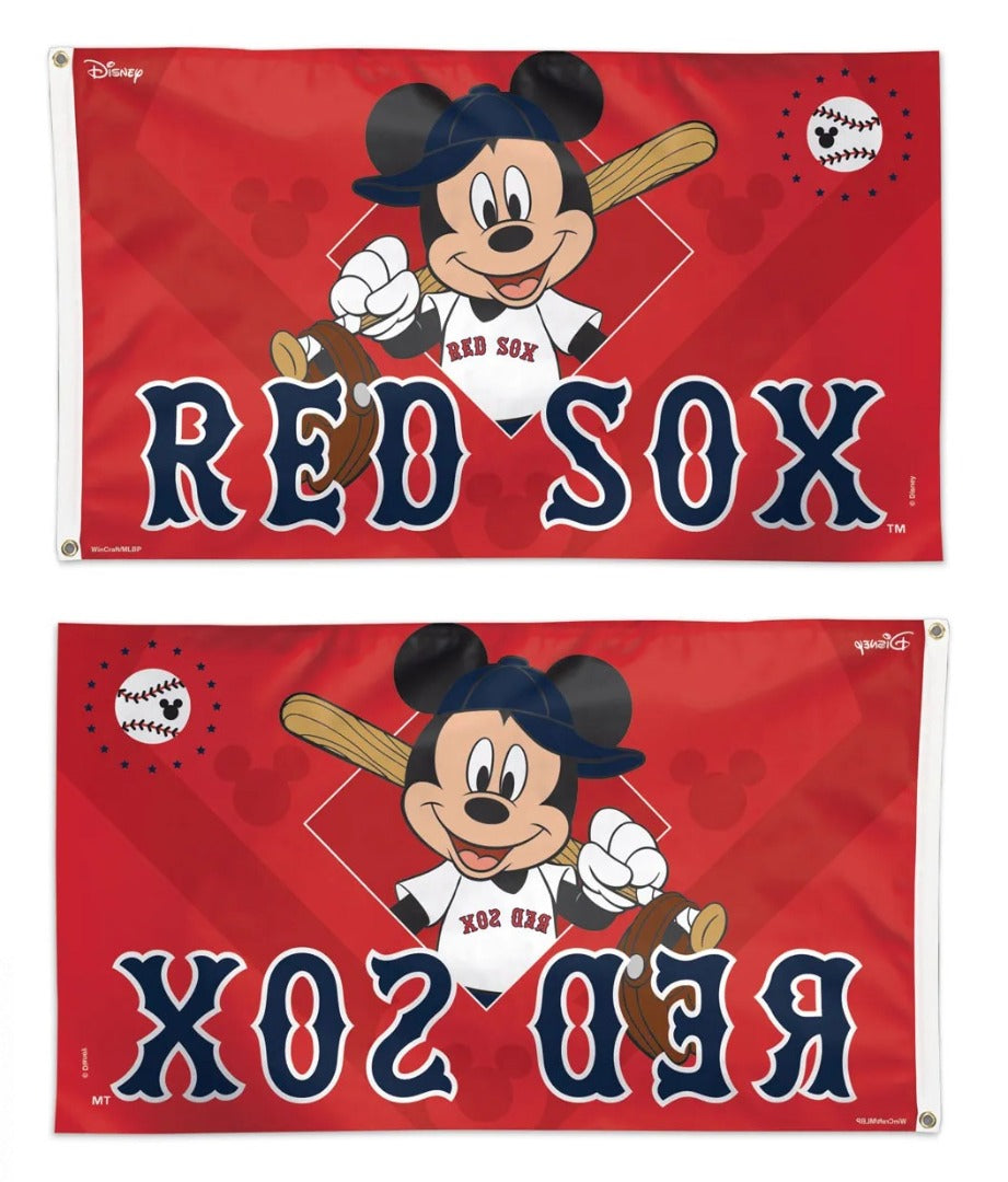 Boston Red Sox Mickey Mouse 3x5 Flag heartlandflags