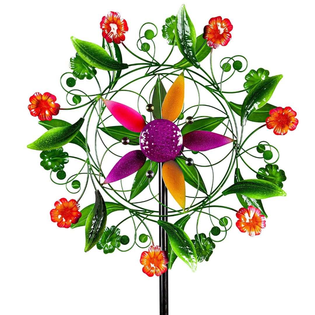 Bountiful Spring Flowers Wind Spinner 75 Inches Tall heartlandflags