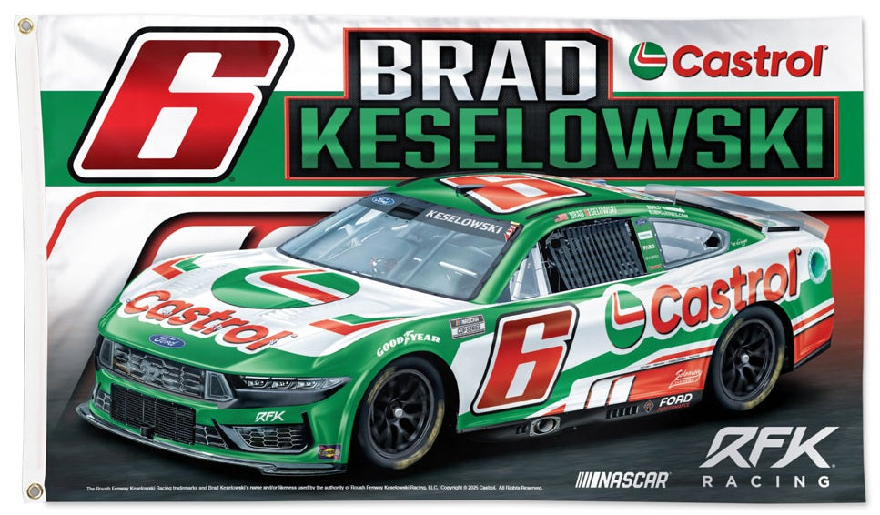 Brad Keselowski 3x5 Flag 2025 heartlandflags