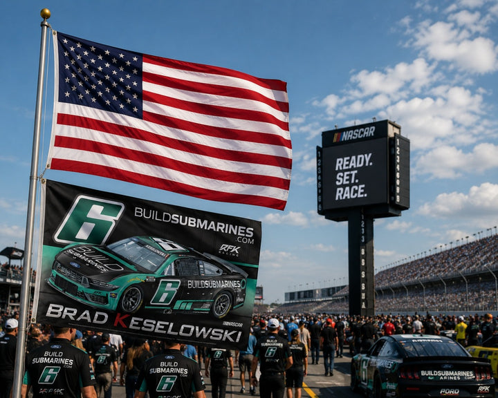 Brad Keselowski #6 Race Car 3x5 Flag 2026