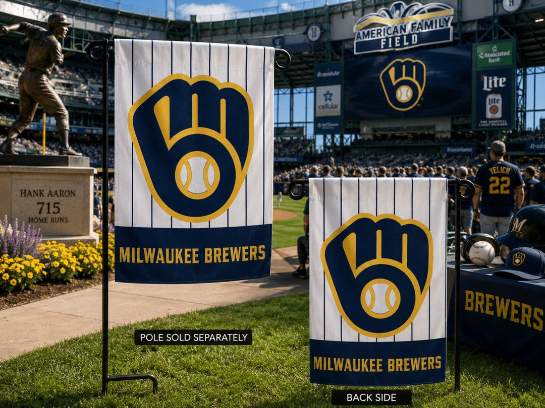 Brewers Embroidered 2 Sided Garden Flag heartlandflags