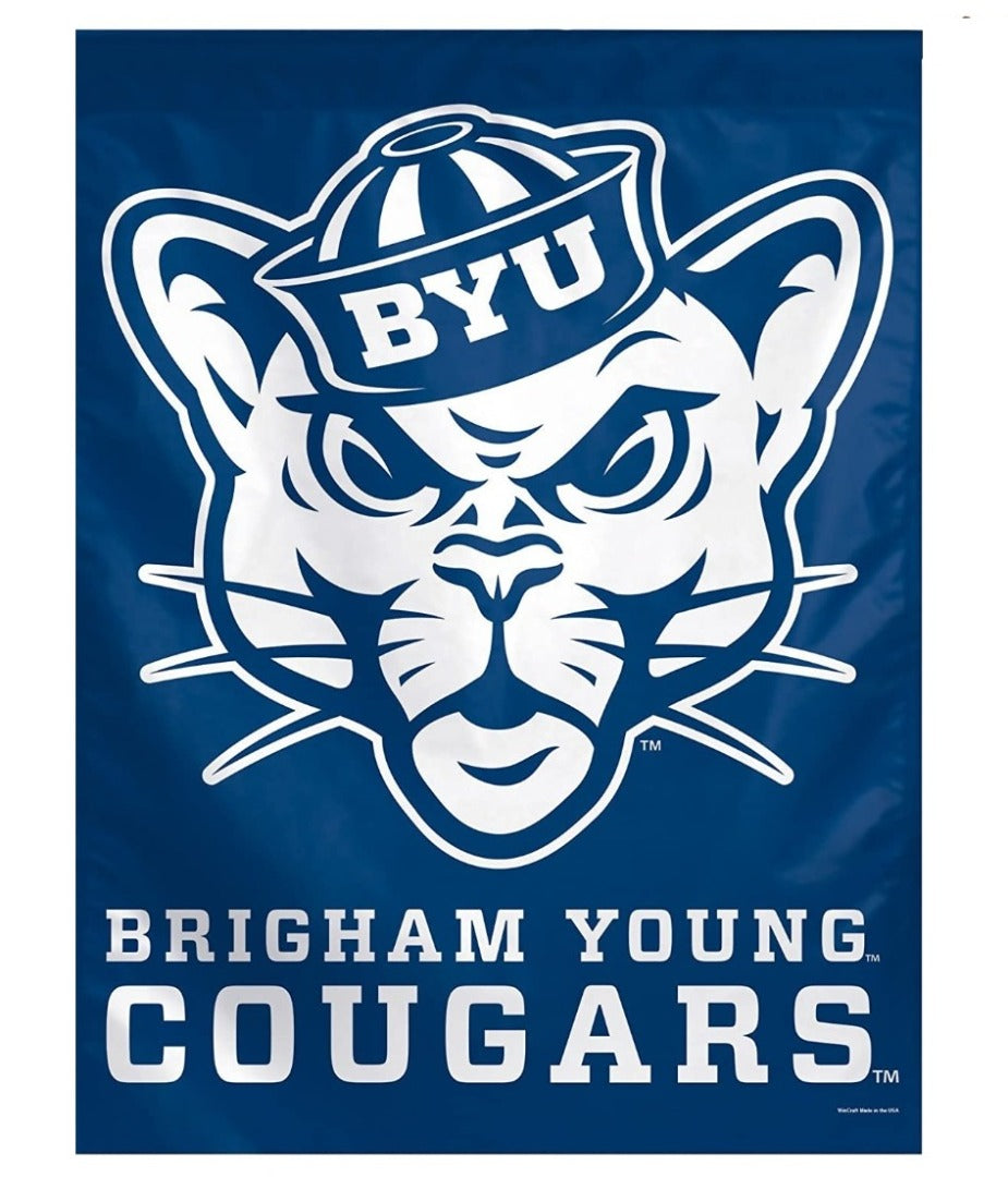 Brigham Young Cougars Flag Throwback Logo House Banner heartlandflags