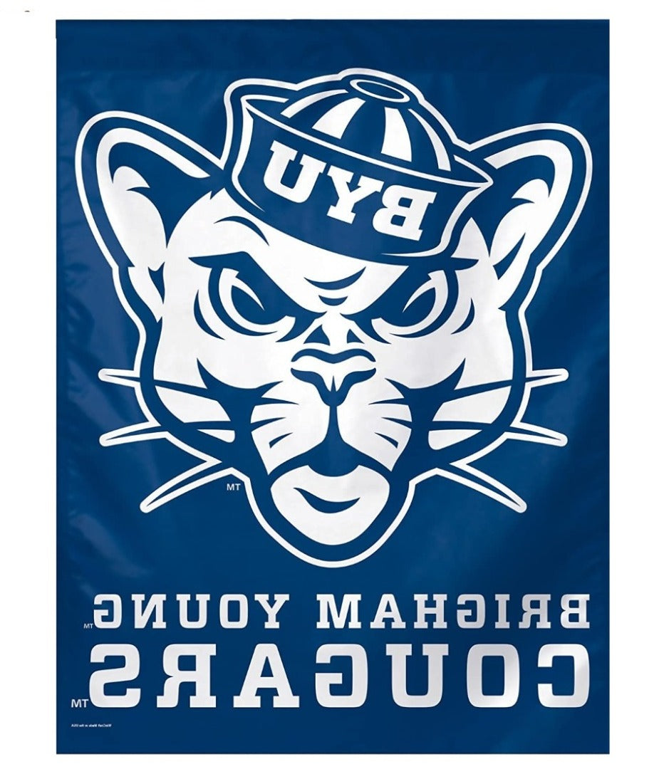 Brigham Young Cougars Flag Throwback Logo House Banner heartlandflags