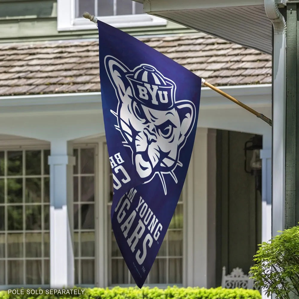 Brigham Young Cougars Throwback Banner heartlandflags