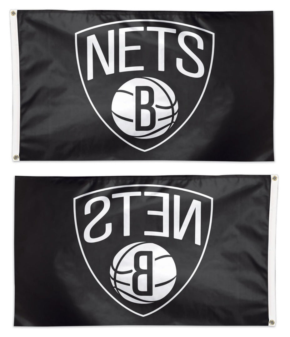 Brooklyn Nets Flag 3x5 Black heartlandflags