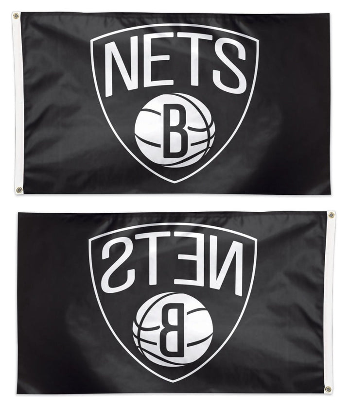 Brooklyn Nets Flag 3x5 Black heartlandflags