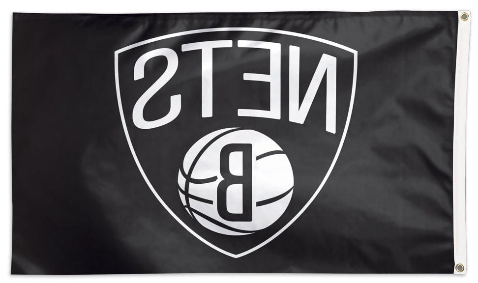 Brooklyn Nets Flag 3x5 Black heartlandflags