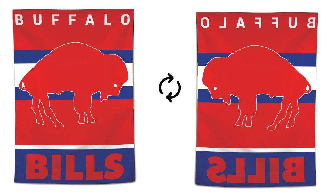 Buffalo Bills Banner Flag Retro Logo heartlandflags