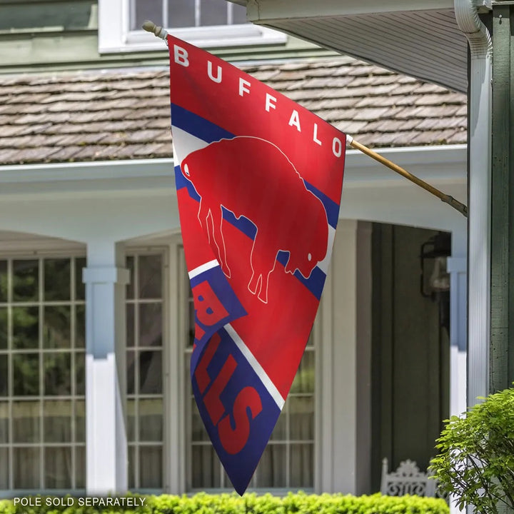 Buffalo Bills Banner Flag Retro Logo heartlandflags