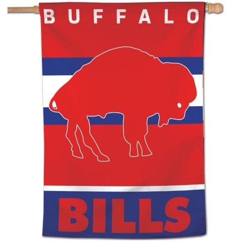 Buffalo Bills Banner Flag Retro Logo heartlandflags