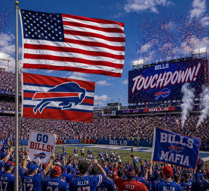 Buffalo Bills Color Rush 3x5 Flag heartlandflags