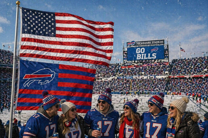 Buffalo Bills Flag 3x5 Americana Patriotic heartlandflags