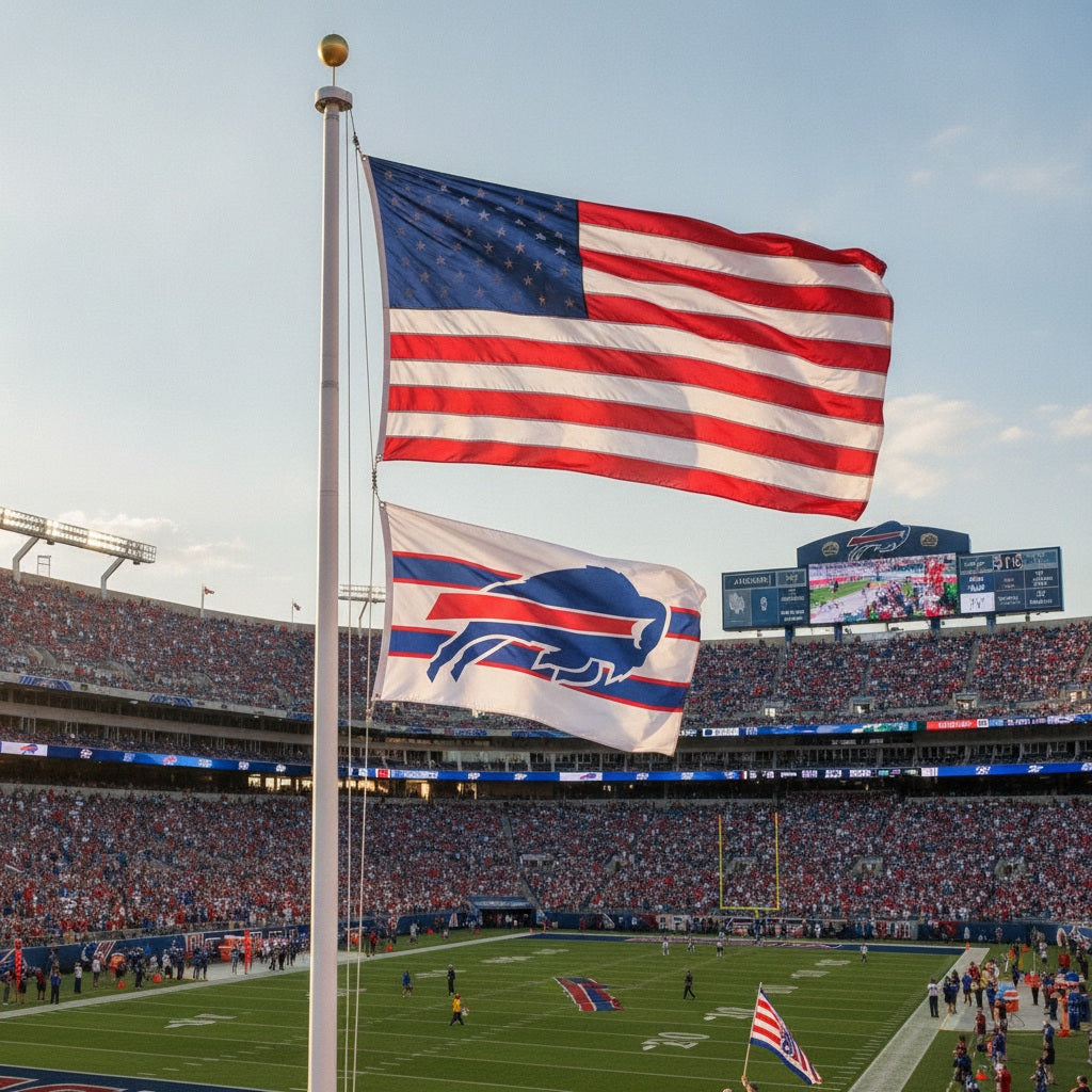 Buffalo Bills Flag 3x5 Away Stripe heartlandflags
