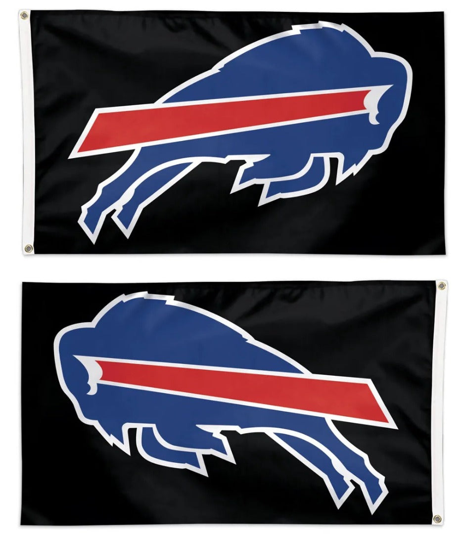 Buffalo Bills Flag 3x5 Black heartlandflags