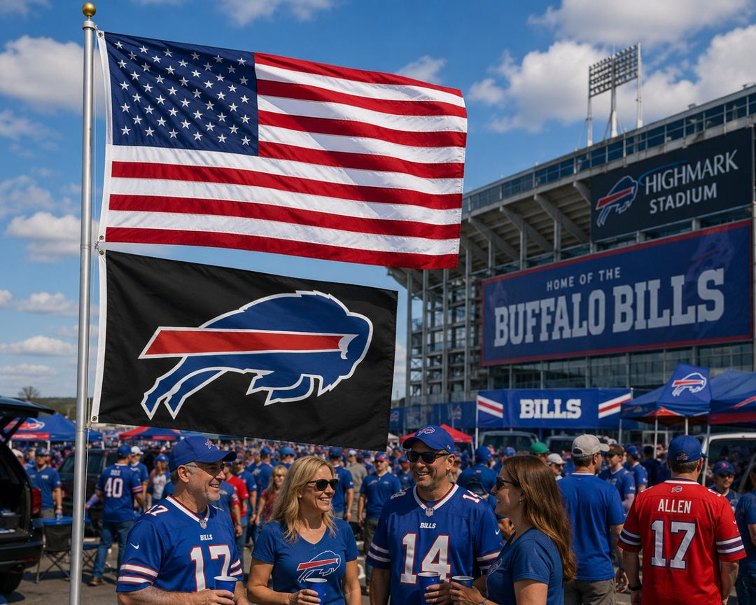 Buffalo Bills Flag 3x5 Black 2 Sided heartlandflags