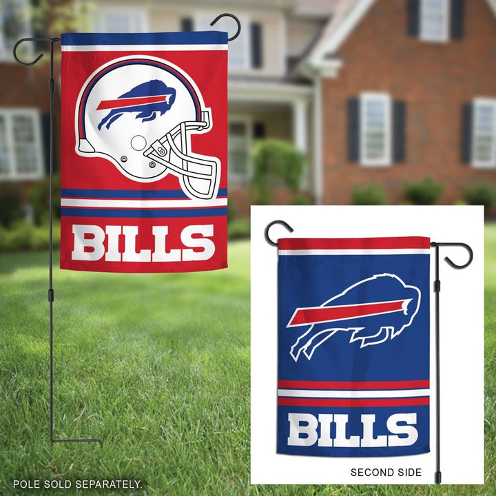 Buffalo Bills Garden Flag 2 Sided Logo Helmet heartlandflags