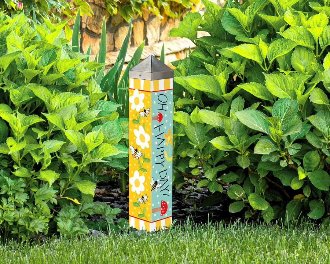 Bumbly Bees Art Pole 20 Inches Tall heartlandflags