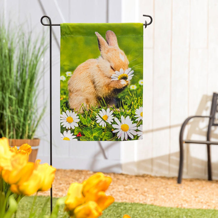 Bunny Break Spring Garden Flag 2 Sided Decorative heartlandflags