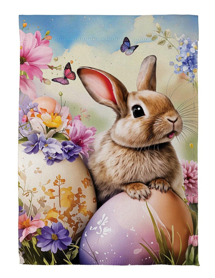 Bunny & Easter Egg 2 Sided Garden Flag heartlandflags