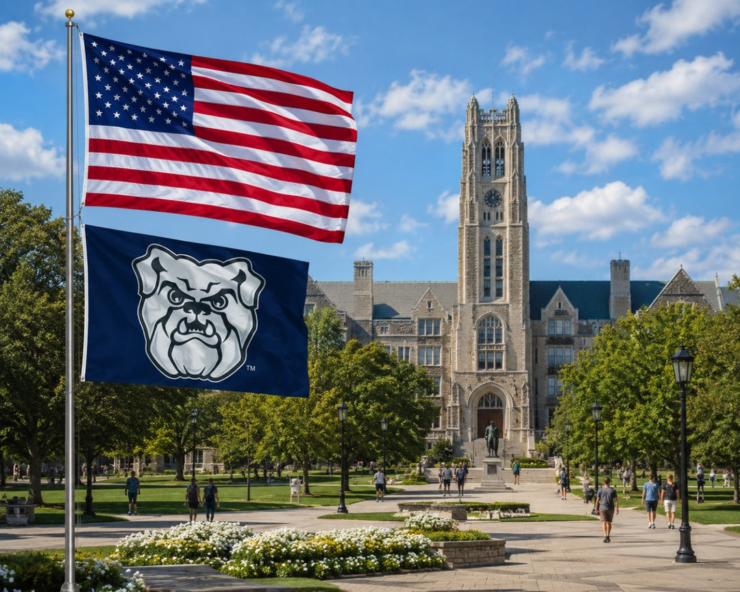 Butler Flag 3x5 Bulldogs Logo Blue heartlandflags