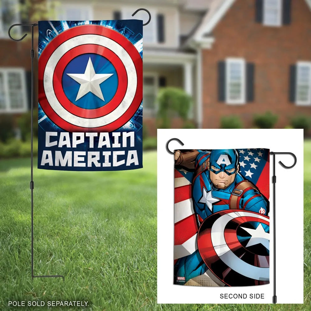 Captain America 2 Sided Garden Flag Marvel Avengers heartlandflags