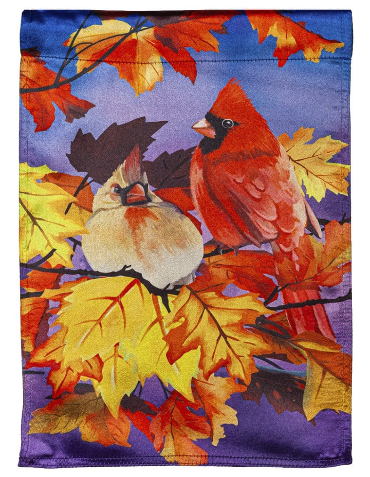 Cardinal Friends Fall Garden Flag 2 Sided heartlandflags