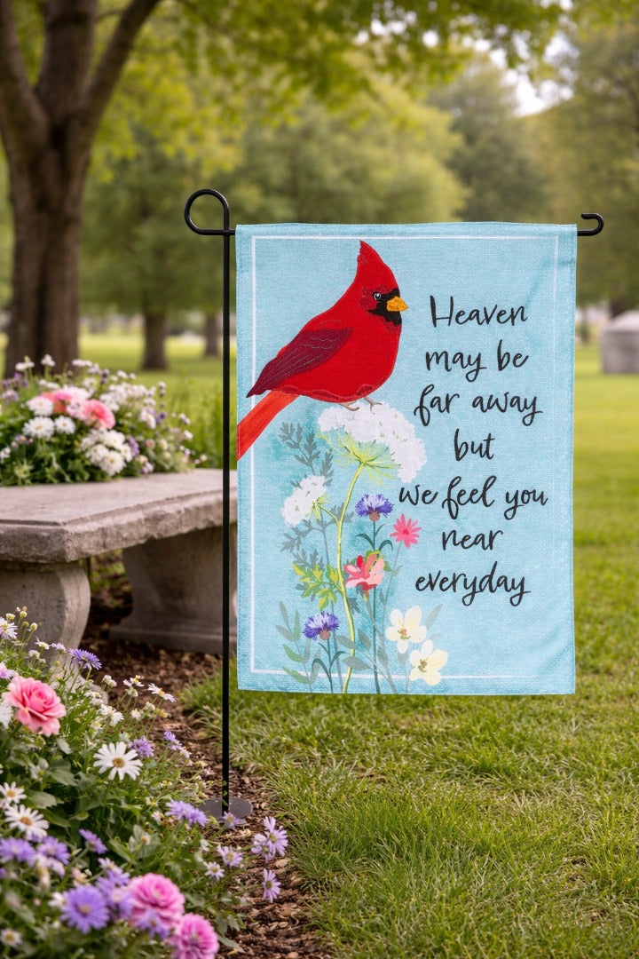 Cardinal Memorial 2 Sided Garden Flag heartlandflags