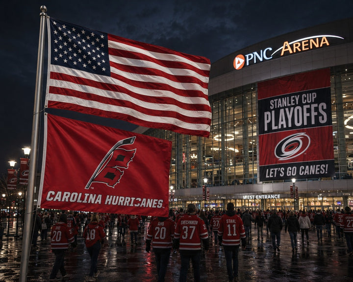 Carolina Hurricanes 2 Sided 3x5 Alternate Logo Flag heartlandflags